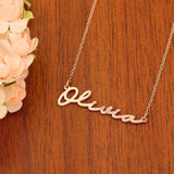 Personalised Stainless Steel Letter Pendant Name Necklace
