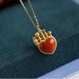 Love Castle Light Pendant Necklace Craft Jewelry