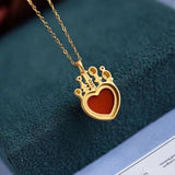 Love Castle Light Pendant Necklace Craft Jewelry
