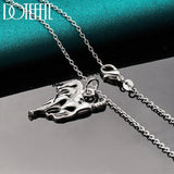 925 Silver Horse Pendant Necklace 18-30 Inch Chain Wedding Party Jewelry