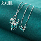 925 Silver Horse Pendant Necklace 18-30 Inch Chain Wedding Party Jewelry