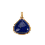 NK159 Triangle Lapis 24KT Necklace
