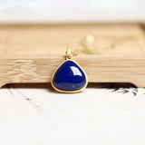 Silver Enamel Geometric Pendant Necklace Chinese Antique Craft