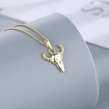 925 Silver Lucky Cow Pendant Necklace For Lover High Bull Fine Jewelry