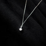 925 Silver Necklace For Women Fine Jewelry Single Pendants Chains Thin