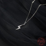 Lightning Silver Necklace For Women - Fine Silver 925 Jewelry Neck Pendants