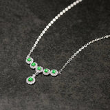Chrysoprase Tassel Pendant Necklace for Chinese Wedding
