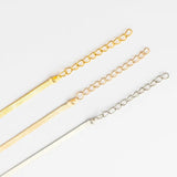Flat Copper Snakebone Chain Necklace DIY with Pendant Plating