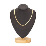 Flat Copper Snakebone Chain Necklace DIY with Pendant Plating