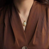 Silver Hetian Jade Pendant Necklace Chinese Women's Ancient Craft Charm Jewelry