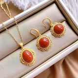 Chinese Enamel Bohemian Pendant Necklace - Women's Jewelry