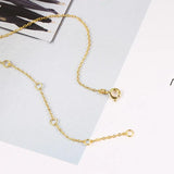925 Silver U Shaped Pendant Necklace Choker Chain Minimalist Jewelry EMNL044