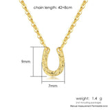 925 Silver U Shaped Pendant Necklace Choker Chain Minimalist Jewelry EMNL044