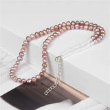 Natural Pearl Beaded Choker Necklace Bohemian Freshwater Pearl Nec