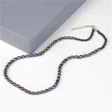 Natural Pearl Beaded Choker Necklace Bohemian Freshwater Pearl Nec
