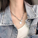 925 Sterling Silver Heart Sweater Chokers Necklace Bracelet Set