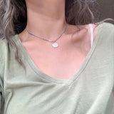 925 Sterling Silver Double Layer Star Chokers Necklace for Women