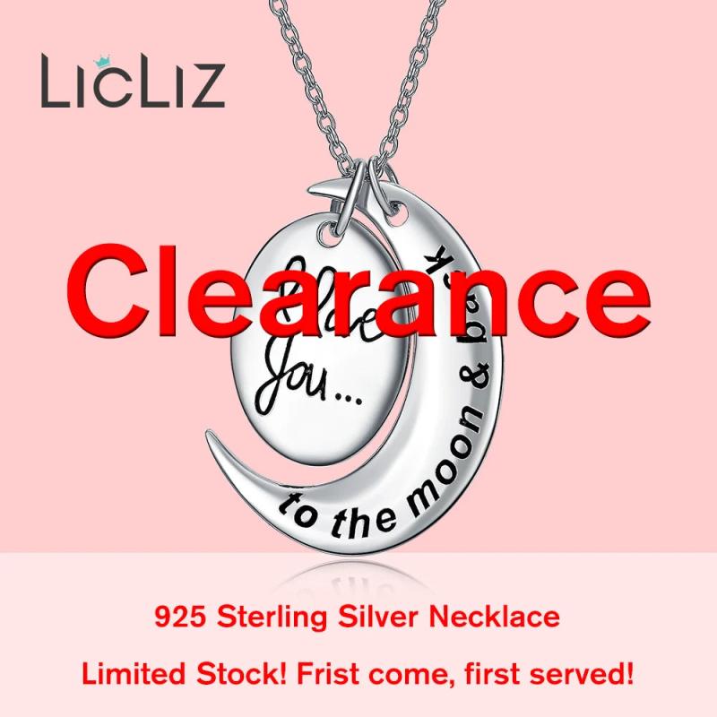 Antique Silver 925 Long Pendant Necklace Women Sailor Sun Moon Charm