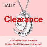 Antique Silver 925 Long Pendant Necklace Women Sailor Sun Moon Charm