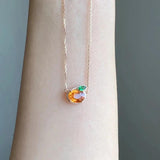 925 Silver Oranges Fruits Necklace Pendant Chain