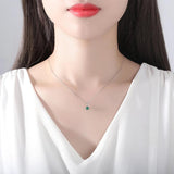 Colorful Round Fire Opal Pendant Necklace Fine Jewelry