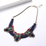 Exaggerated Multi-Layer Rice Beads Necklace for Women