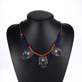 Exaggerated Multi-Layer Rice Beads Necklace for Women