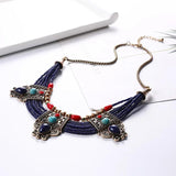 Exaggerated Multi-Layer Rice Beads Necklace for Women