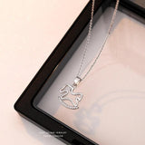 S925 Sterling Silver Horse Charm Pendant Necklace