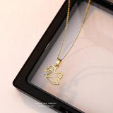 S925 Sterling Silver Horse Charm Pendant Necklace