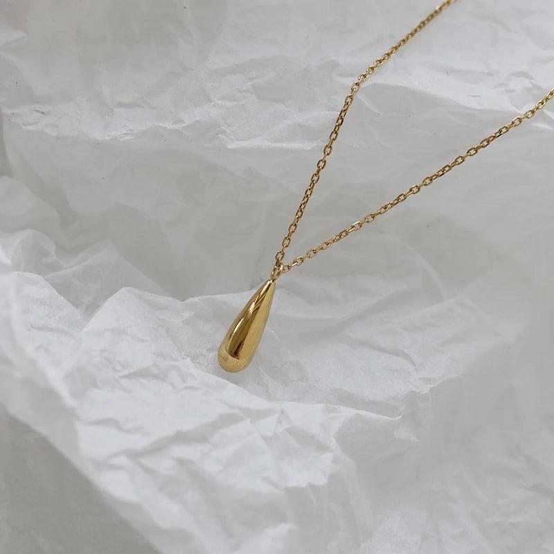 Water Drop Necklace INS Personality Clavicle Chain for Women