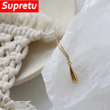 Water Drop Necklace INS Personality Clavicle Chain for Women