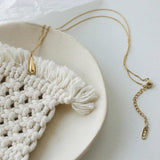 Water Drop Necklace INS Personality Clavicle Chain for Women