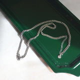 925 Silver Love Heart Pendant Necklace Women Ins Hip-hop Party Jewelry