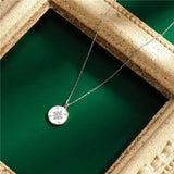925 Silver Crystal Snowflake Pendant Necklace