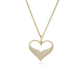 Zirconium Love Pendant Necklace Women Jewelry