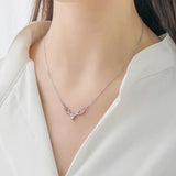 925 Silver Deer Pendant Necklace for Women