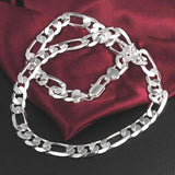 Men's 925 Sterling Silver Choker Necklace Statement Jewelry