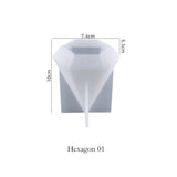 Conical Resin Mould Pyramid Silicone for DIY Jewelry Ring Display