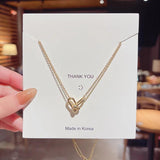 Figure Lock 18KT Pendant Necklace Fine Jewelry Woman Girl Birthday Wedding Gift
