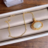 Silver Inlaid Hetian Jade Necklace Retro Chinese Women's Jewelry