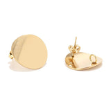 10pcs 20mm Stainless Steel Post Earrings for DIY Jewelry Making