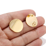 10pcs 20mm Stainless Steel Post Earrings for DIY Jewelry Making