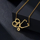 Custom Stainless Steel Heart Name Necklace for Her