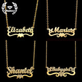 Zircon Pendant Women Necklace Heart Butterfly Chain Choke