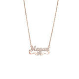 Zircon Pendant Women Necklace Heart Butterfly Chain Choke