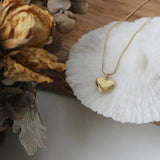 Heart-Shaped Choker Necklace for Women 18K Golden Pendant Bijoux