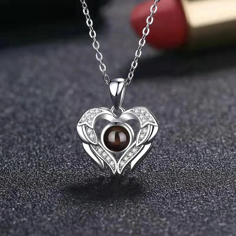 Memory Projection Necklace Chain Long Gift