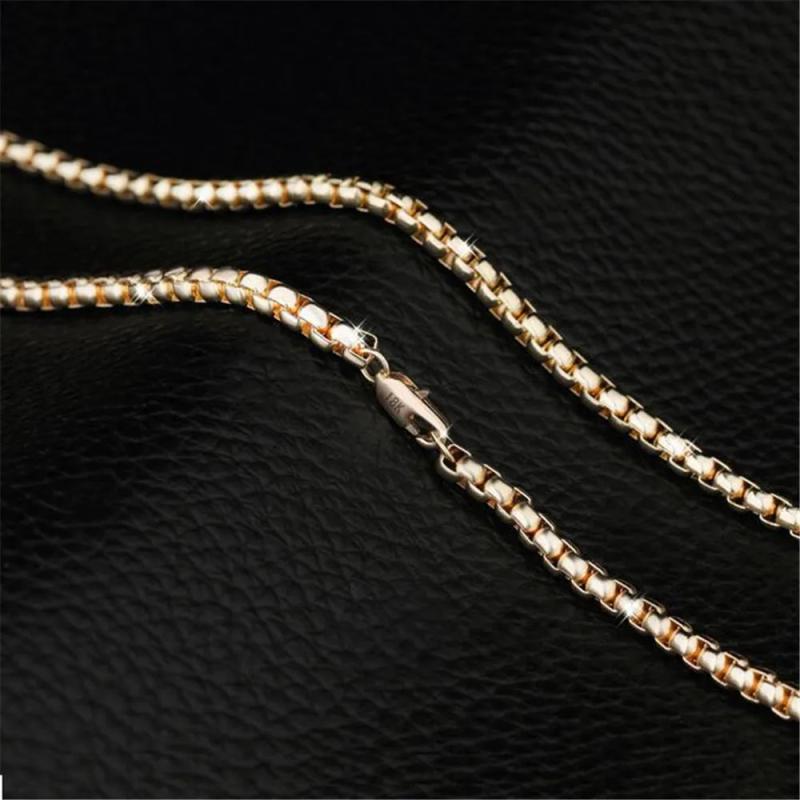 4mm Thickness Men's Silver Round Necklace 16-24 inchs