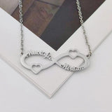 Personalized Double Name Women Necklaces Infinity Symbol Pendant Gift